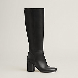 【PORTERNA】Heimyu Ribbon Boots Black Vegan Leather Lace Up Tall Combat Boots Online